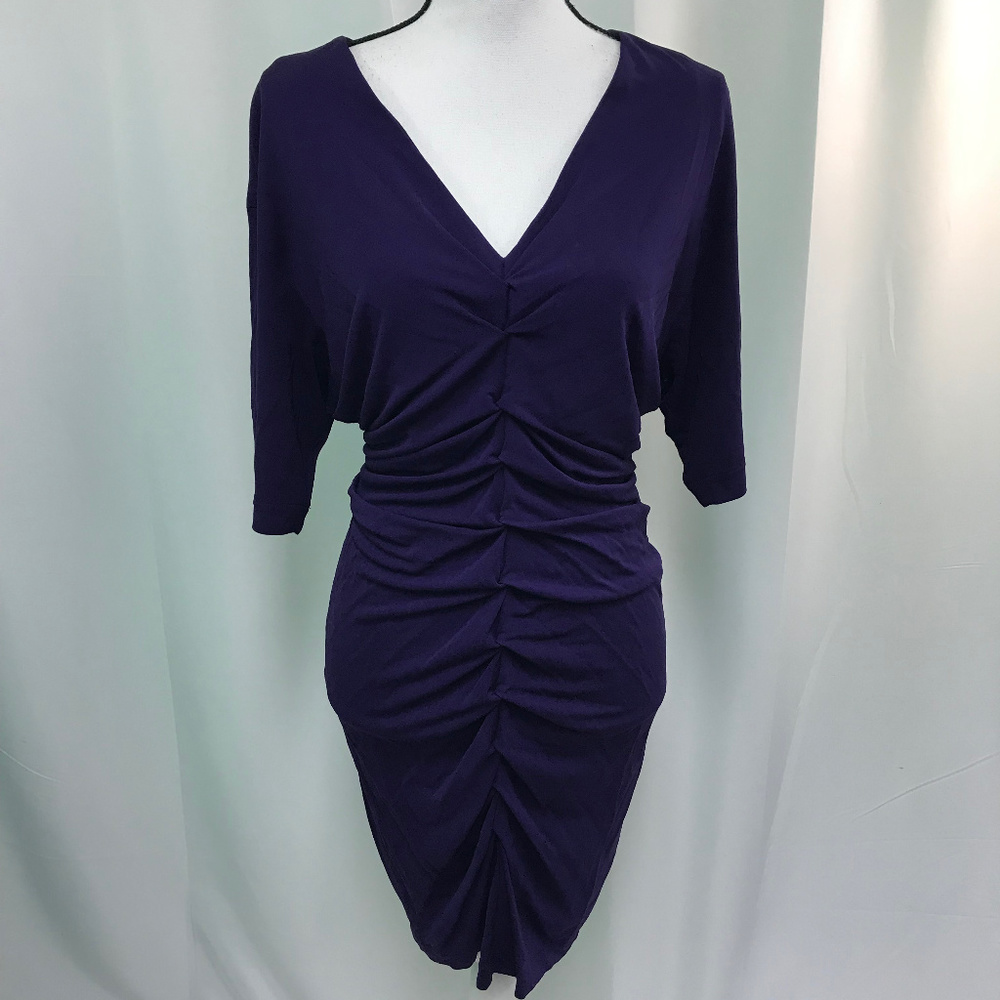 CUT25 by YIGAL AZROUEL  Purple Drape Dress NWT